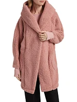 The Best Lounger World Embellished Warrior Sherpa Hooded Jacket