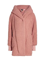 The Best Lounger World Embellished Warrior Sherpa Hooded Jacket