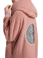The Best Lounger World Embellished Warrior Sherpa Hooded Jacket