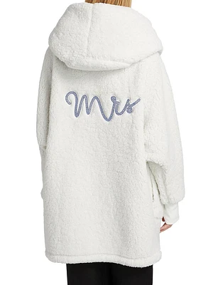 The Best Lounger World Embellished MRS Sherpa Hooded Jacket