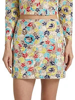 Printemps Lace Modern Miniskirt
