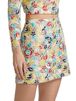 Printemps Lace Modern Miniskirt