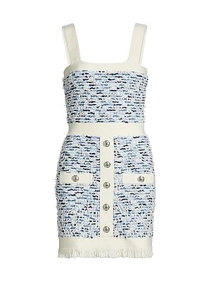 Tweed Sleeveless Minidress