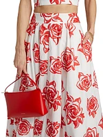 Juliet Rose Embroidery Midi-Skirt