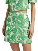 Tulip Jacquard Miniskirt