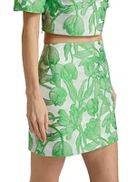 Tulip Jacquard Miniskirt
