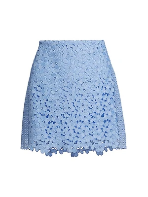 Laura Geometric Floral Shift Miniskirt