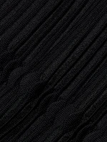 Sheer Ribbed Cami Midi-Dress