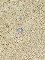 Beaded Fringe Knit Miniskirt