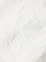 Nishi Lace Tie-Waist Midi-Dress