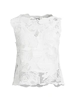 Nishi Lace Layered Boat Neck Top