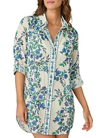 Floral Mini Shirtdress