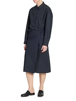Twist Cotton Shirtdress