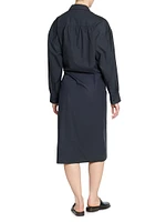 Twist Cotton Shirtdress