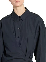 Twist Cotton Shirtdress