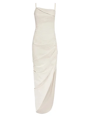 Saudade Drape Midi-Dress