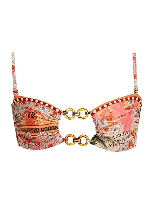 Lace Ete Bandeau Bikini Top