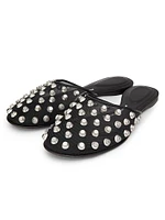 Rhodes Embellished Flat Slippers