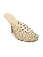 Rhodes 105MM Studded Mesh & Leather Mules