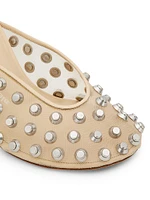 Rhodes 105MM Studded Mesh & Leather Mules