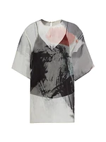 Silk Organza Oversized T-Shirt