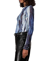 Yana Tie-Dye Mesh Crewneck T-Shirt