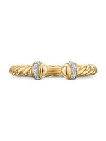 Cable Band Open Ring 18K Yellow Gold