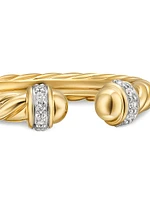 Cable Band Open Ring 18K Yellow Gold