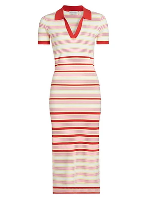 The Liberty Striped Midi-Dress
