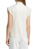 The Chloe Floral Stretch-Silk Blouse