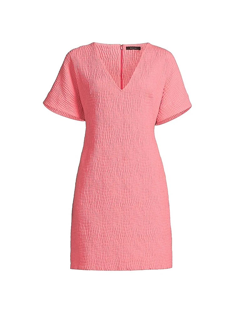Textured Cotton Jacquard Dress