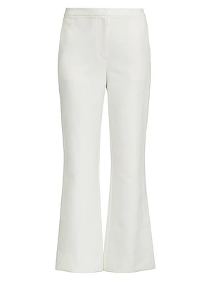 Techno Cotton Flared Trousers