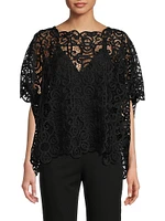 Raffia Lace Caftan Top
