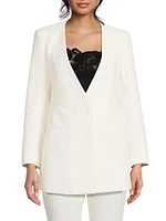 Canvas Embroidered Blazer