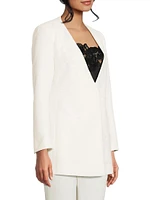 Canvas Embroidered Blazer