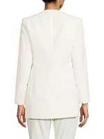 Canvas Embroidered Blazer
