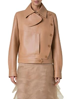 Arno Leather Trench Jacket