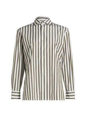 Capri Striped Button-Front Shirt
