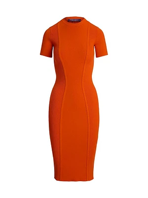 Cashmere Bodycon Knee-length Dress