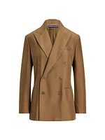 Timothy Satin Double-Breasted Blazer