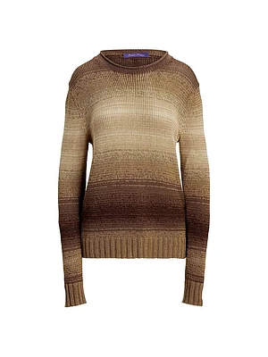 Ombré Linen-Blend Sweater