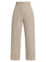 Palio Cotton Wide-Leg Crop Pants