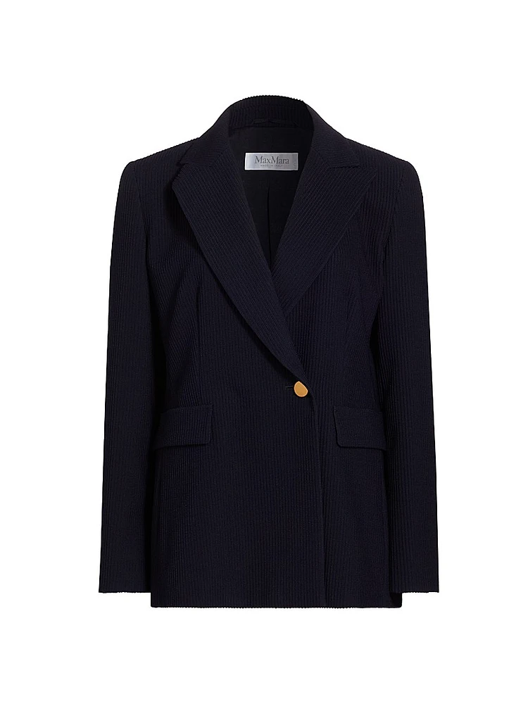 Pagano Stretch-Wool Double-Breasted Blazer