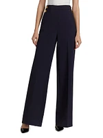 Polonia Stretch-Wool Wide-Leg Pants