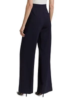 Polonia Stretch-Wool Wide-Leg Pants