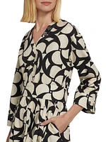 Alice Abstract Cotton Midi-Dress