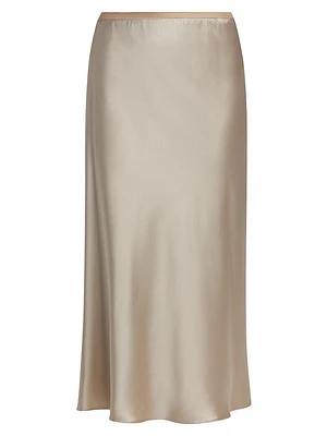 Carnet Silk Midi-Skirt
