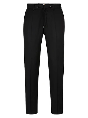 Drawstring Trousers Virgin-Wool Serge