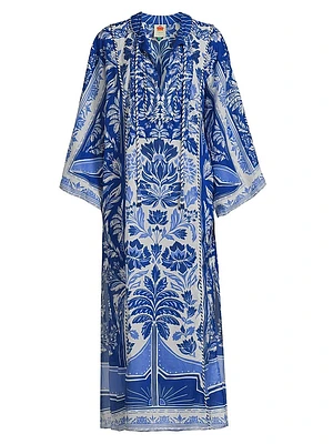 Delicate Tapestry Cover-Up Long Dress