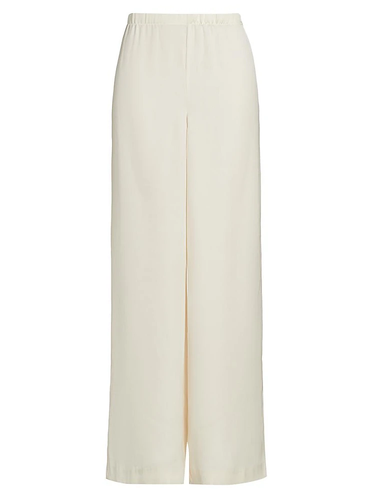 Ivory Olivia Wide-Leg Pants